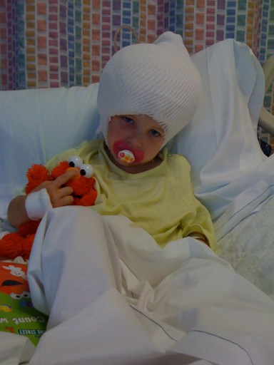 Gabby and Elmo in PICU